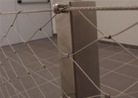 Cuerda de alambre flexible SS304 de la virola decorativa Mesh For Stair Railing