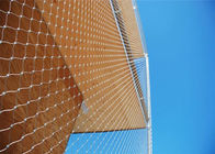 Malla de la cuerda de alambre de acero inoxidable de la seguridad para la fachada arquitectónica del edificio de la construcción