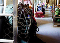 Prueba de acero inoxidable flexible de la raya vertical de 2.5m m Mesh Bags Protector Ferrule Type