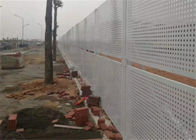 El panel de malla metálica perforado galvanizado que cerca para el parabrisas en la construcción