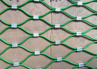 Doble suavemente la malla de alambre decorativa que cerca, PVC/malla tejida nilón de la cuerda