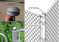 2-3/8” casquillo redondo del poste de los accesorios de la cerca de la alambrada para el poste de la esquina del poste de la puerta