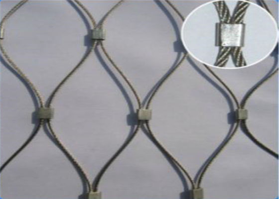 Malla arquitectónica de la cuerda de alambre de metal, red prensada del cable del acero inoxidable