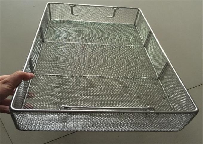 Las cestas del almacenamiento de la malla de alambre del acero