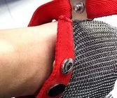 Los guantes de acero inoxidables de la seguridad del corte anti atan con alambre el metal Mesh Cut Resistant Breathable