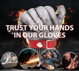 Carnicero de acero inoxidable cortado anti resistente Gloves de los fingeres de la malla metálica 5 de la seguridad