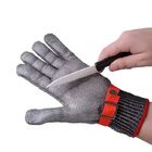 Carnicero de acero inoxidable cortado anti resistente Gloves de los fingeres de la malla metálica 5 de la seguridad