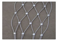 Red de la malla de la cuerda de alambre de la virola del acero inoxidable para el recinto animal