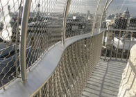La cerca decorativa de la malla de la cuerda de alambre, la moda al aire libre 2,0 milímetro X tiende la malla de la red de alambre