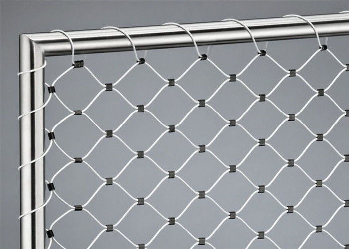 La red durable de la malla de la cuerda de alambre de acero inoxidable, 1.2m m hasta 3.2m m X tiende la malla del cable