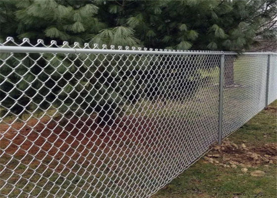 El Pvc de 10 indicadores cubrió la cerca Galvanised Diamond Mesh Fencing de la alambrada los 50FT