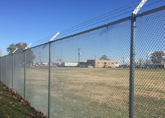 el PVC de 50X50m m cubrió o galvanizó la cerca de la alambrada de la pista de tenis