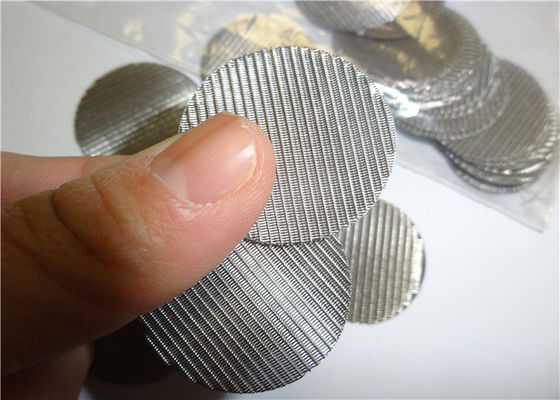 100 micrones del acero inoxidable del filtro de pantalla de malla tres capas para el extrusor de nylon