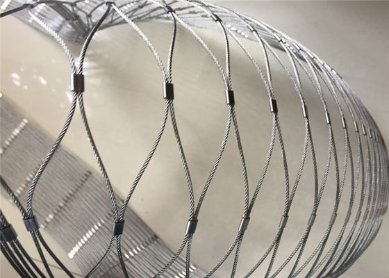 Impermeable flexible durable de la red del cable de la malla de la cuerda de alambre de acero inoxidable